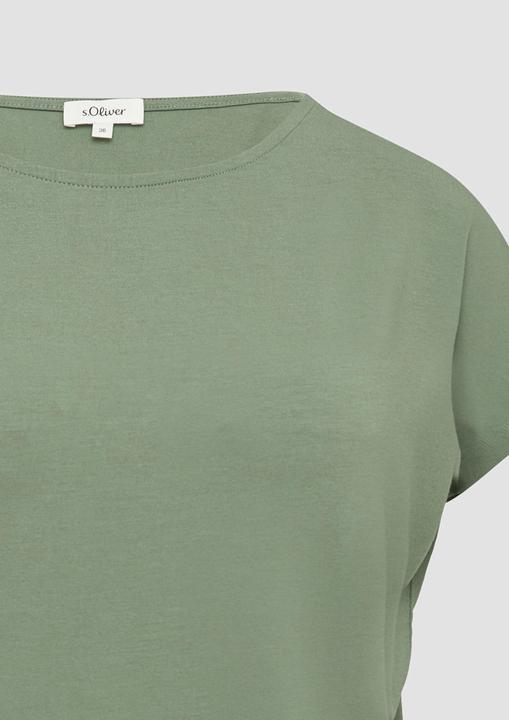Produktbild S.Oliver T-Shirt Fliessendes Jersey-Shirt mit überschnittenen Schultern (40)