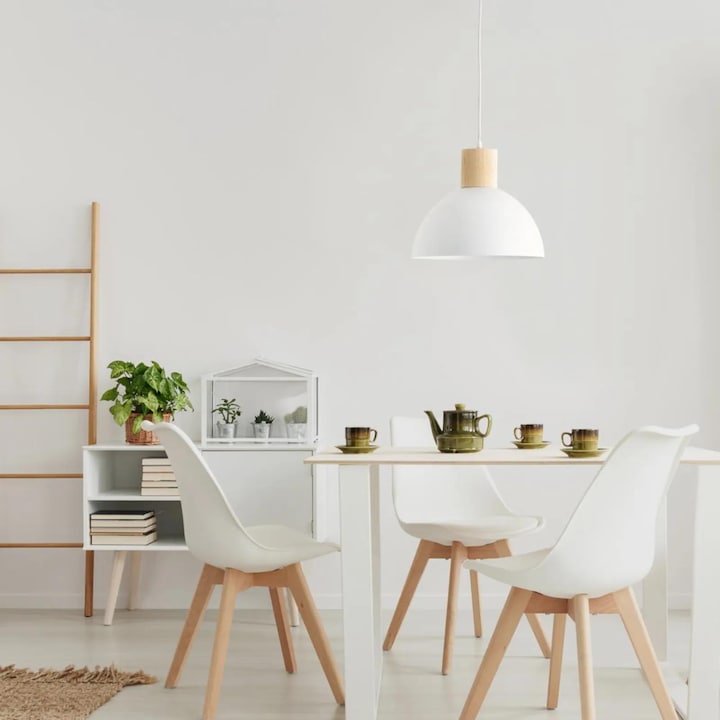 Immagine prodotto Brilliant Lampada a sospensione Daintree 34cm bianco/natura Dimensione: 120x34 (E27)
