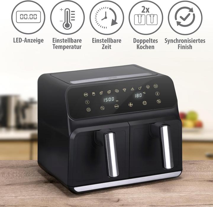 Productafbeelding alpina Dubbele airfryer 8L 230V 1700W