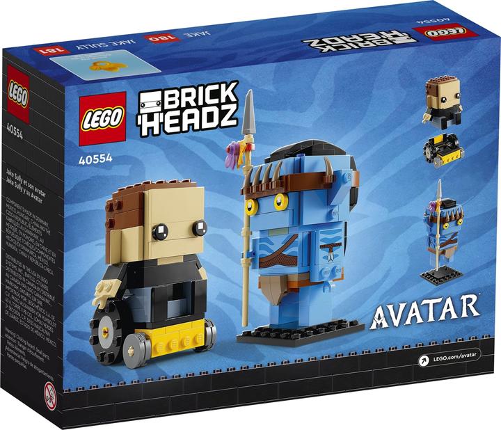 Actual product image LEGO BrickHeadz Jake Sully and His Avatar 40554 (40554, LEGO Brickheadz, LEGO Rare Sets)