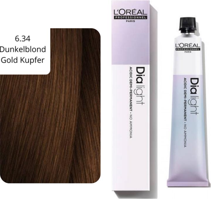 Actual product image L'Oréal Professionnel Dialight Hair Tint (6.34 Dark blond gold copper)