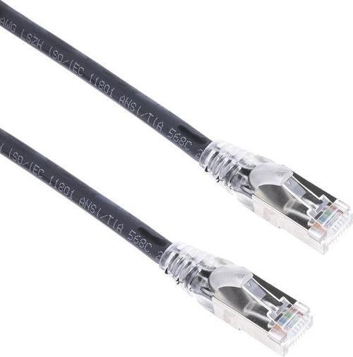 Produktbild RS PRO Patch cord Cat 6a S/FTP LSZH 10m Black (S/FTP, CAT6a, 10 m)