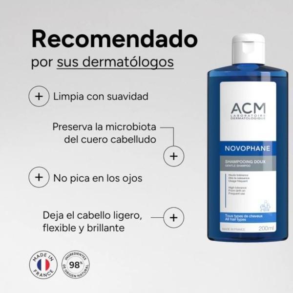 Actual product image ACM Novophane Gentle Shampoo - 500 Ml (500 ml, Liquid shampoo)
