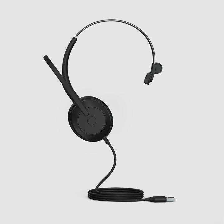 Actual product image Jabra Evolve2 50 USB-A UC Mono (Cable, USB-A, Cisco, Microsoft teams, Zoom)