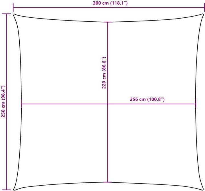 Produktbild vidaXL Sonnensegel (250 x 300 cm)