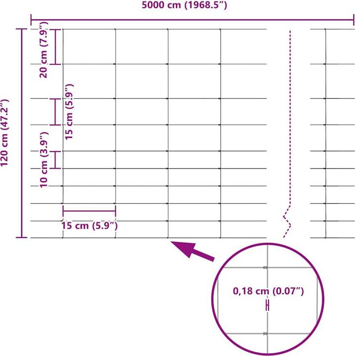 Produktbild vidaXL Feldzaun