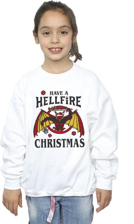 Produktbild Netflix Stranger Things Hellfire Christmas Sweatshirt Mädchen (152, 158)
