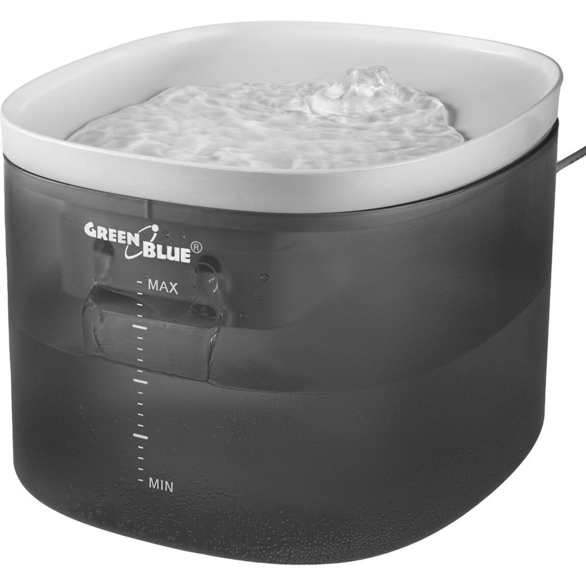 Greenblue automatischer Wasserspender Tiertränke 3L USB 5V1A GB392 (3 l), Ciotola mangime + Dosatore