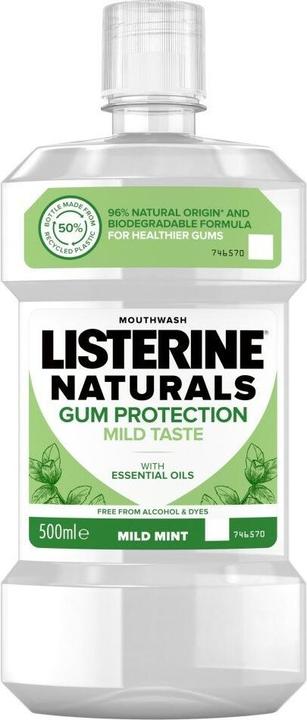 Produktbild Listerine Naturals Gum Protection Mild Taste Mouthwash (500 ml, Mundwasser)