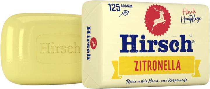 Produktbild Hirsch Zitronella Handseife 125 g (Hartseife, 125 ml)