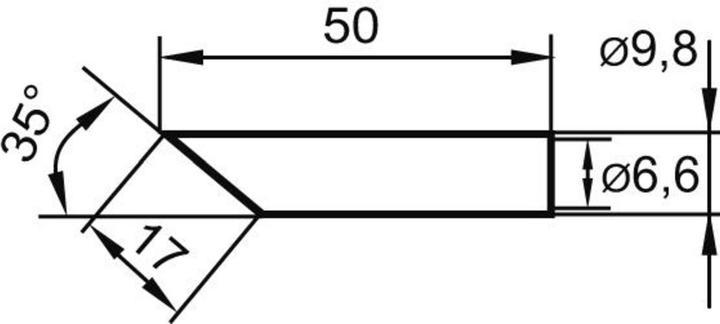 Actual product image TIP / SINGLE 832LDLF (Soldering tip)