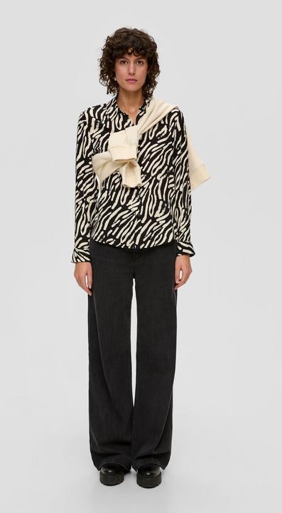 Produktbild s.Oliver Bluse Bluse mit Allovermuster (40)