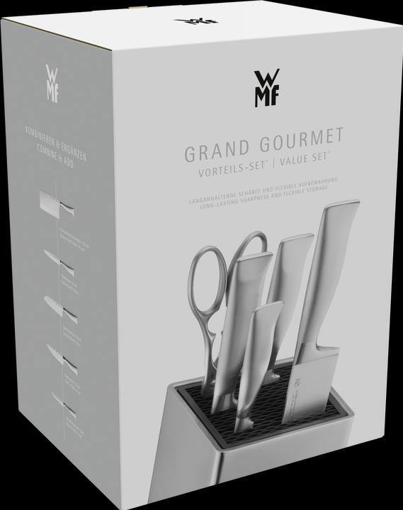 Produktbild WMF Grand Gourmet Messerblock mit Messerset 6teilig, Made in Germany