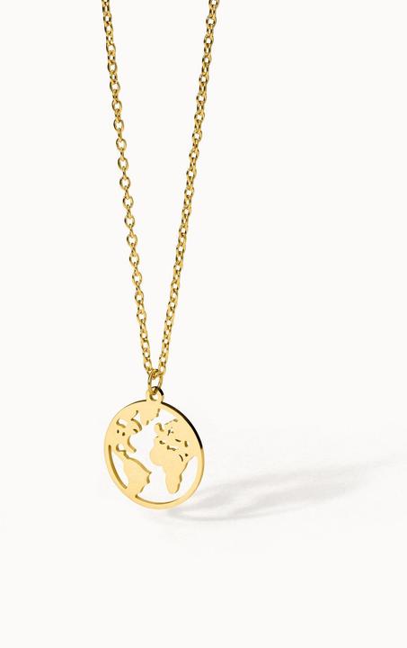 Image du produit Purelei Carte du monde (Acier inoxydable plaqué or 18 carats)