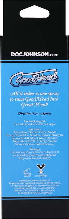 Produktbild Doc Johnson GoodHead™ Juicy Head Dry Mouth Spray - Cotton Candy (59 ml)