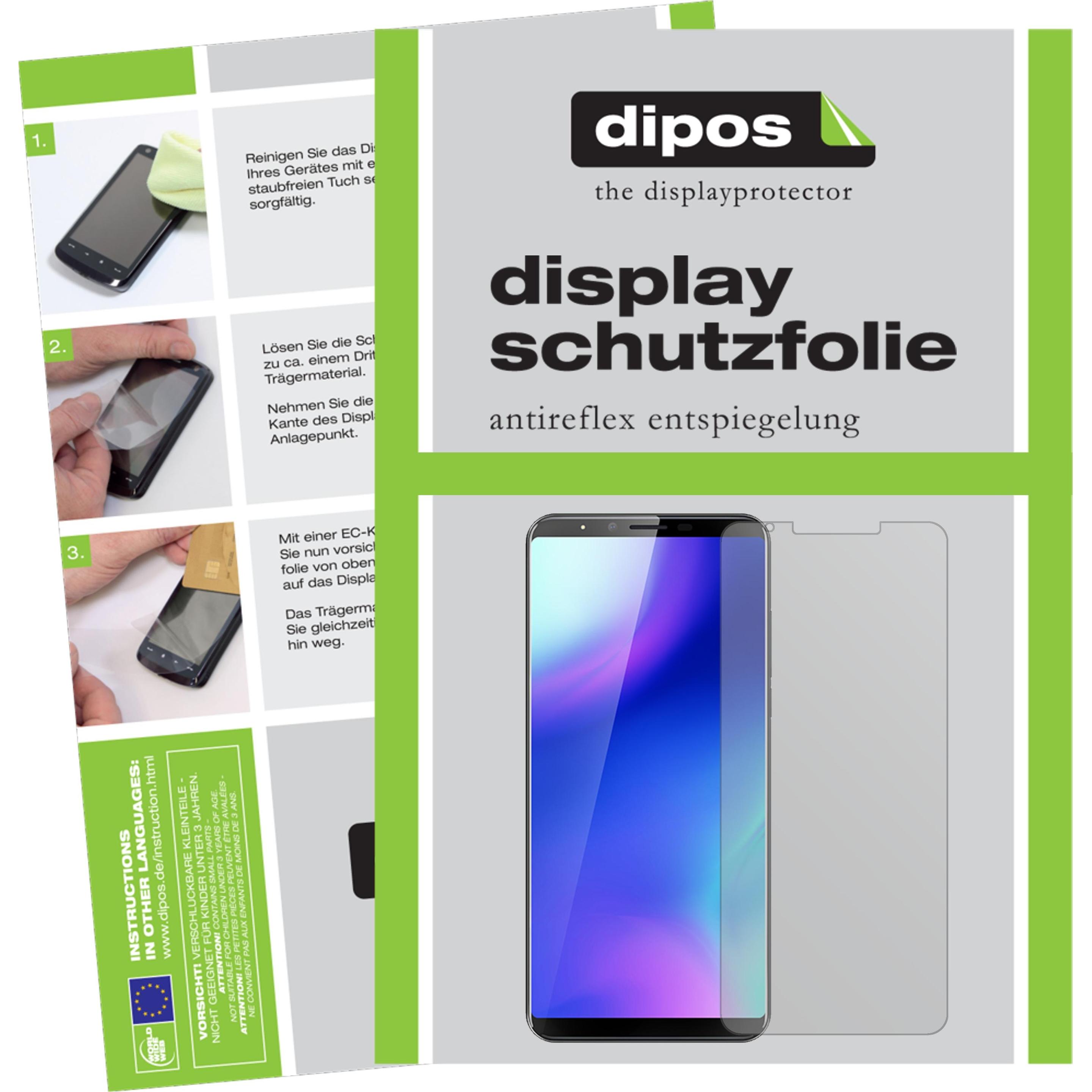 Dipos Displayschutzfolie Antireflex (5 Stück, Cubot X18 Plus), Smartphone Schutzfolie, Transparent