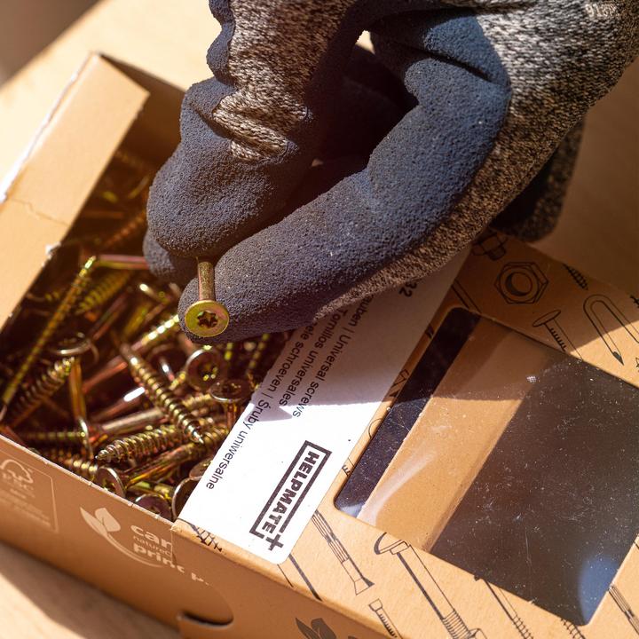 Image du produit Helpmate Universalschrauben Senkkopf 4x40, gelb passiviert, T-Antrieb, 450 Stück (450 Vis par pièce)