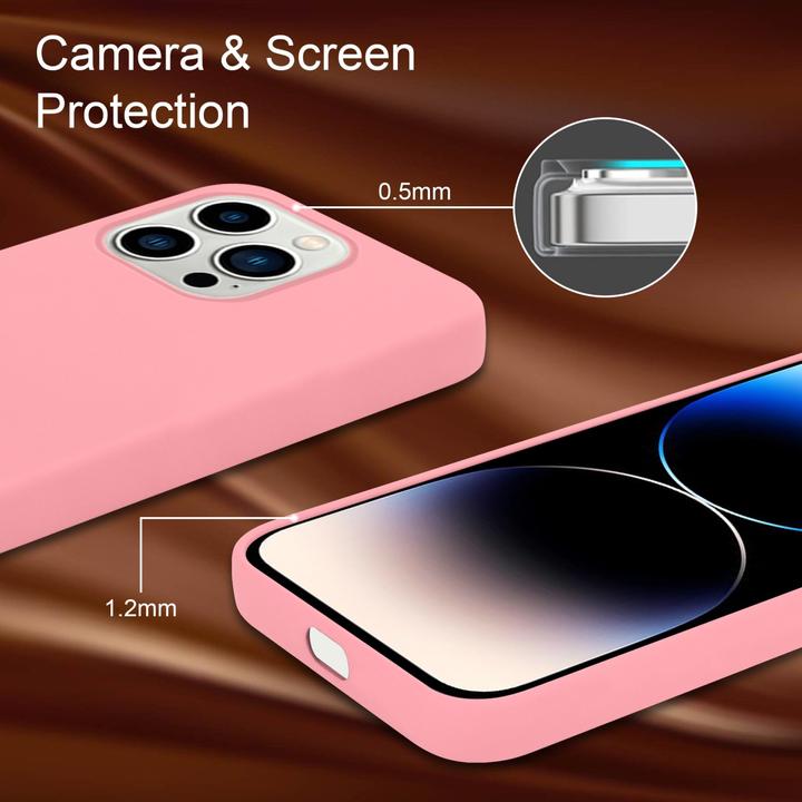 Produktbild Cadorabo Hülle für Apple iPhone 14 PRO im TPU Liquid Silicone Case Style (Apple iPhone 14 Pro)