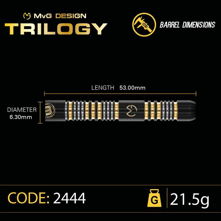 Actual product image Winmau Steel Tip MvG Trilogy (21.50 g)