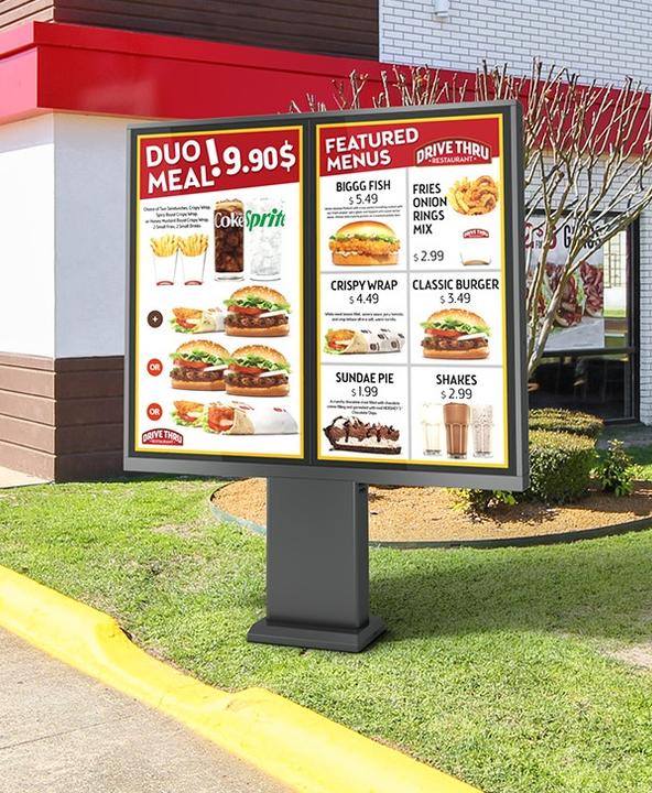 Produktbild DSS Outdoor Stele Portrait 2x46", Metall, Full Outdoor