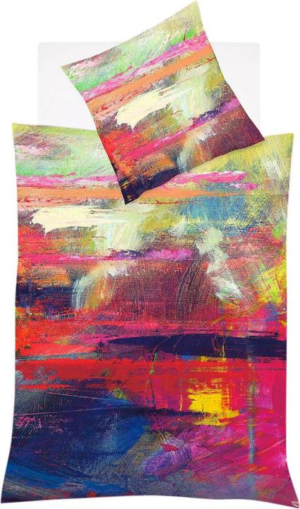 Produktbild Fleuresse Mako-Satin Bettwäsche Bed Art S Shrewsbury multicolor (Duvetbezug, 155x220 cm (80x80 cm))