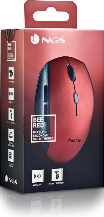 Productafbeelding NGS Souris Sans Fil Bee (Rouge) (Draadloze)