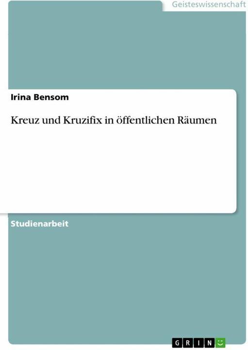 Produktbild Kreuz und Kruzifix in öffentlichen Räumen
