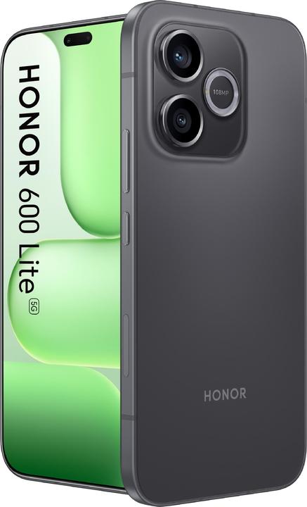 Actual product image Honor 600 LITE (8/256GB) VELVET BLACK 8/256GB + CHOICE WATCH 2I (256 GB, Black, Velvet Black, 6.60", Dual SIM, 5G)