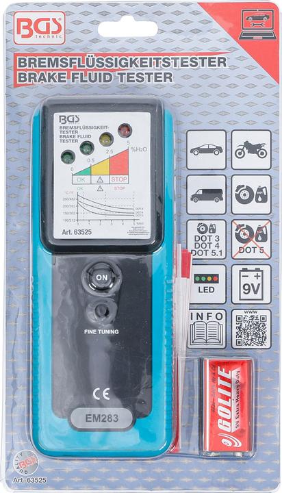 Actual product image BGS Brake Fluid Tester