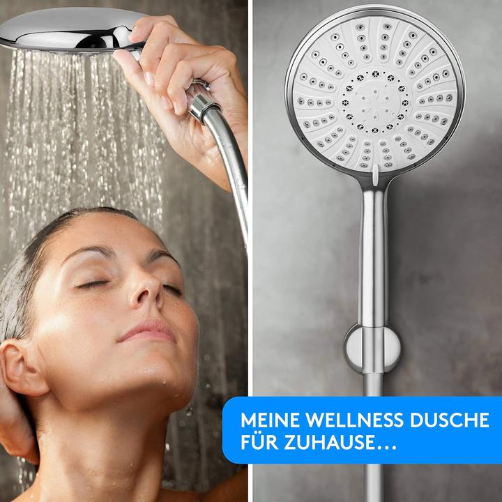 Actual product image Lyvanas Shower head with hose and holder (5 Beam types)