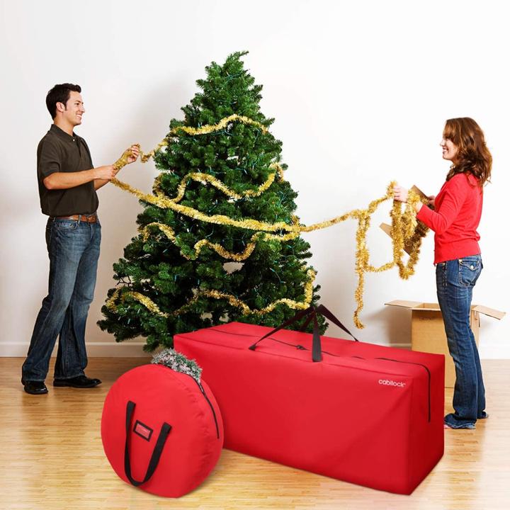Actual product image Cabilock Weihnachtsbaum- und Kranzaufbewahrung (54 cm)