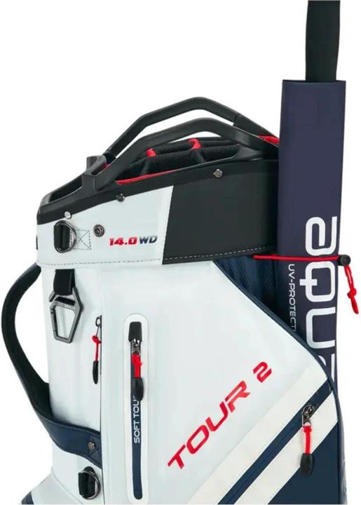 Produktbild Big Max Dri Lite Tour 2 Cartbag Weiss/Navy/Rot