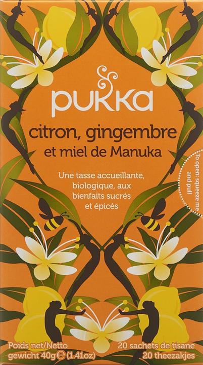 Immagine prodotto Pukka Miele al limone, zenzero e manuka (40 g)