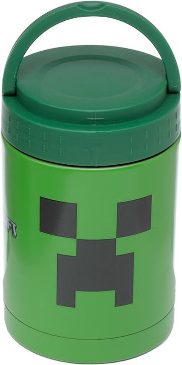 Immagine prodotto Puckator Minecraft Creeper Termos riutilizzabile Contenitore isolato per alimenti / Pentola per spuntini in