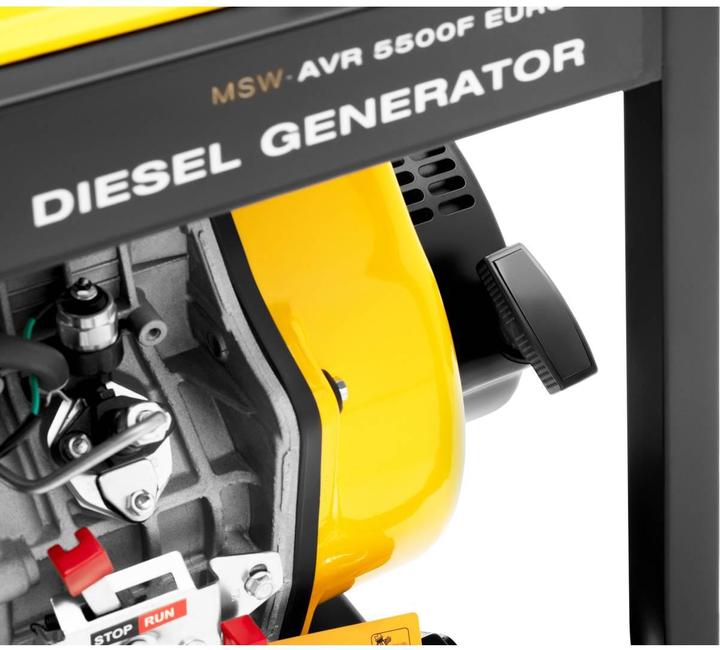 Produktbild MSW Notstromaggregat Diesel Stromerzeuger 1830/5500 W 12,5 L 240/400 V AVR Euro 5 (6250 W, 12.50 l)