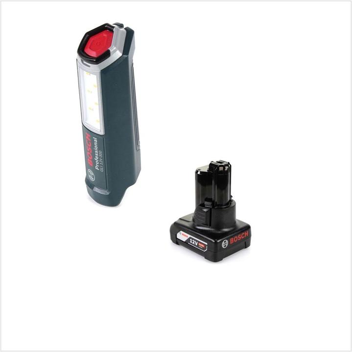 Actual product image Bosch Professional GLI 12V-300 Battery lamp + 1x GBA 12V 6.0 Ah battery - without charger (300 lm)