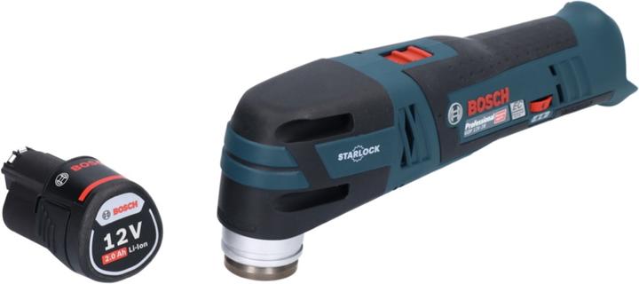 Productafbeelding Bosch Professional GOP 12V-28 Professionele Accu Multi-Cutter Starlock Brushless + 1x accu 2.0 Ah - zonder lader