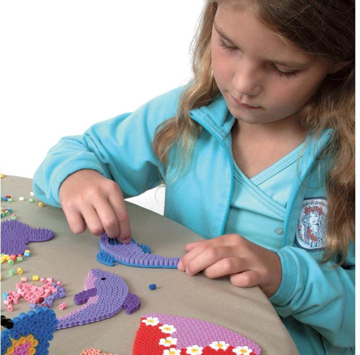 Actual product image Hama Perlen Pin Plates Dolphin - Seahorse - Frog - Dragon