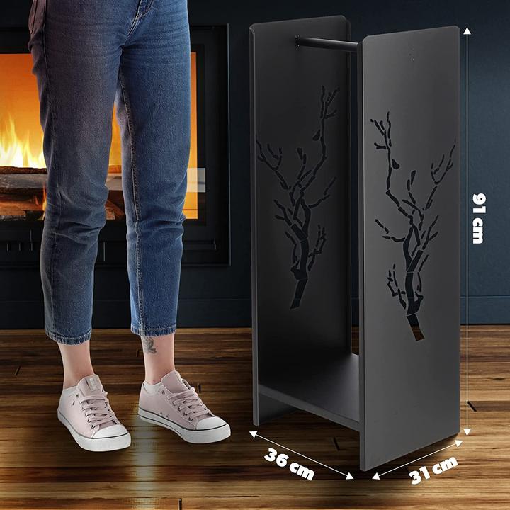 Image du produit Kadax Support pour bois de chauffage 30 x 35 x 90 cm Premium