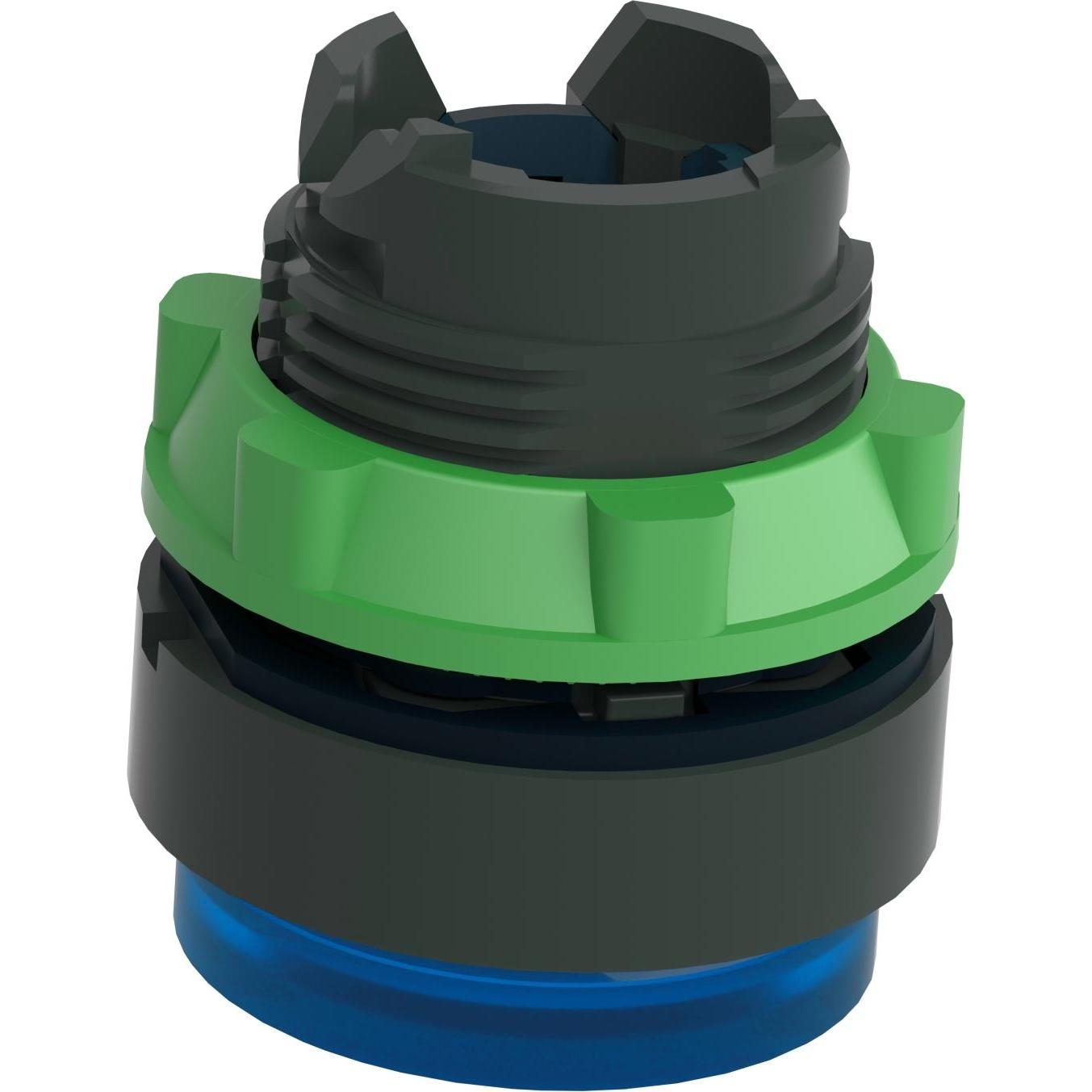 Thumbnail - Schneider Electric Frontelement Leuchtdrucktaster, Ř 22, ZB5AW163, Taster + Schalter, Blau