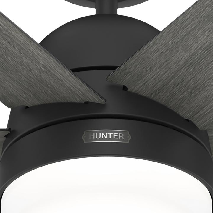 Produktbild Hunter Fans DC Deckenventilator Arete Schwarz mit Licht & Fernbedienung (42.70 dB)