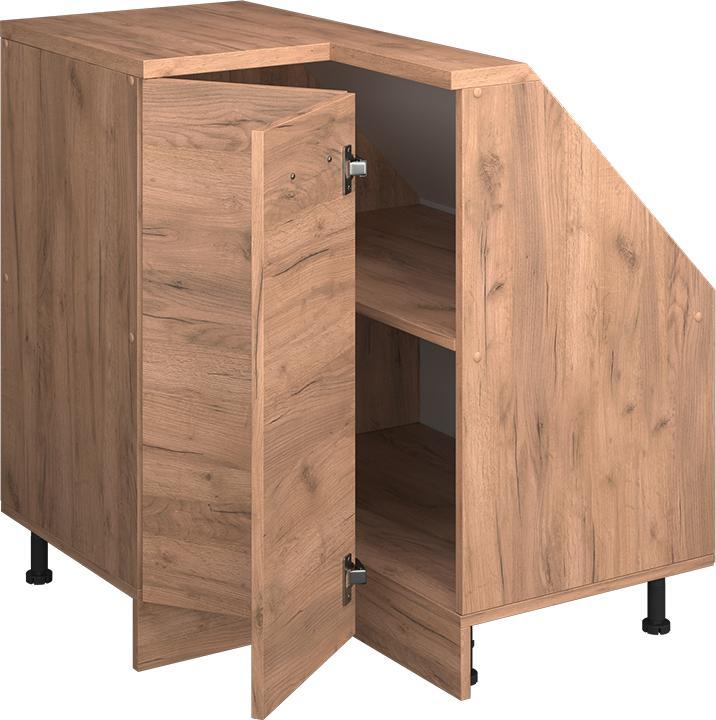 Produktbild Vichy Dachschrägenschrank Eckschrank Rion, Goldkraft Eiche/Goldkraft Eiche, 75.6 x 81.6 cm mit 1 Tür (46 x 75.60 x 81.60 cm)