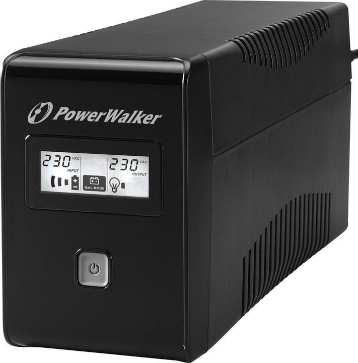Produktbild Powerwalker VI 850 LCD Schuko 850VA / 480W Line-Interactive USV Tower AVR LCD (850 VA, 480 W, Line-Interaktiv USV)