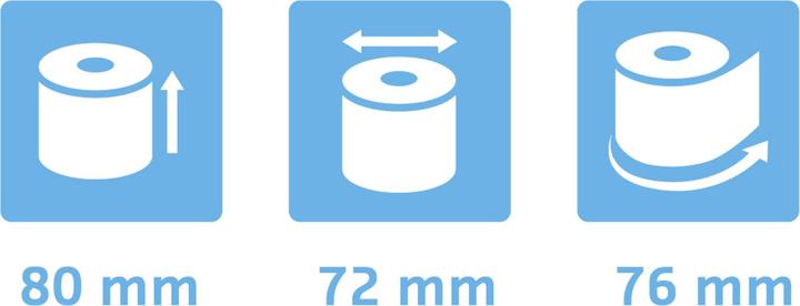 Actual product image Exacompta Receipt Rolls therm 48g 80x72mm-76m (10)