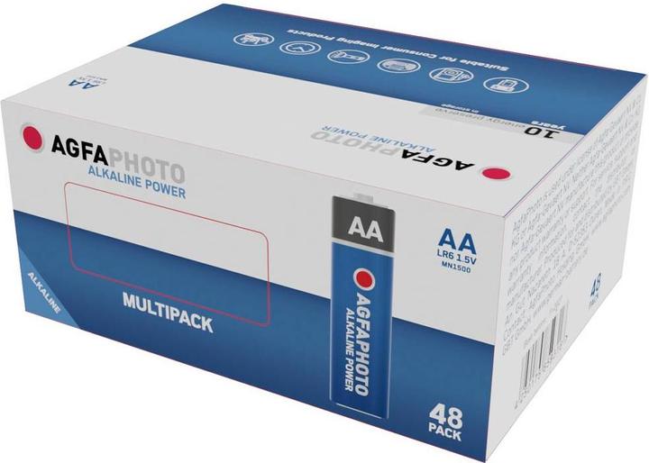 Image du produit AGFAPHOTO Power LR6 Pile Mignon (AA) Alcaline-Manganèse 1.5 V 48 pcs. (48 pcs, AA)