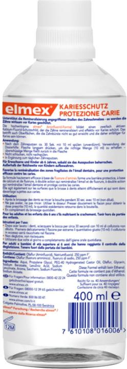 Immagine prodotto Elmex Protezione Carie (400 ml, Collutorio)