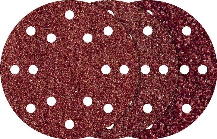 Actual product image wolfcraft 1 adhesive grinding set 10 pcs. exc. ø150 (120, 40, 80)