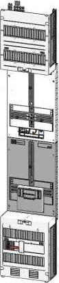 Produktbild ABN Zählerplatz 3Pkt 1Z Res Z19111 m.Klemmstein 5p 250x1350mm