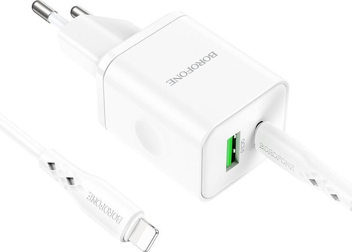 Produktbild Borofone Ladegerät inkl. Kabel Lightning (18 W)