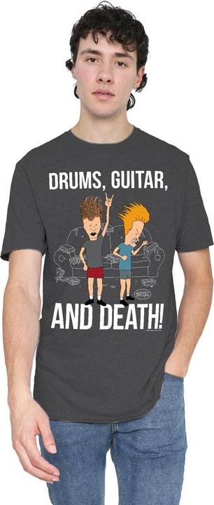 Produktbild Beavis and Butthead Drums Guitar & Death TShirt (M)